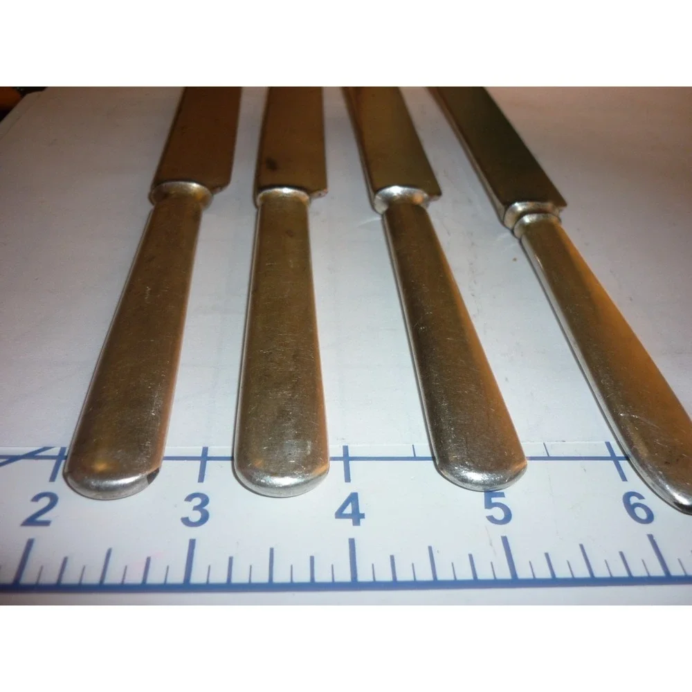 Vintage Rogers Hamilton silver plate‎ Dinner knives set of 4